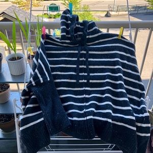 LOFT striped, oversized sweater